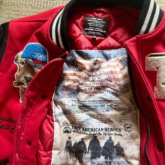 Topgun “Goat” bomber jacket size 2x - Picture 2 of 3